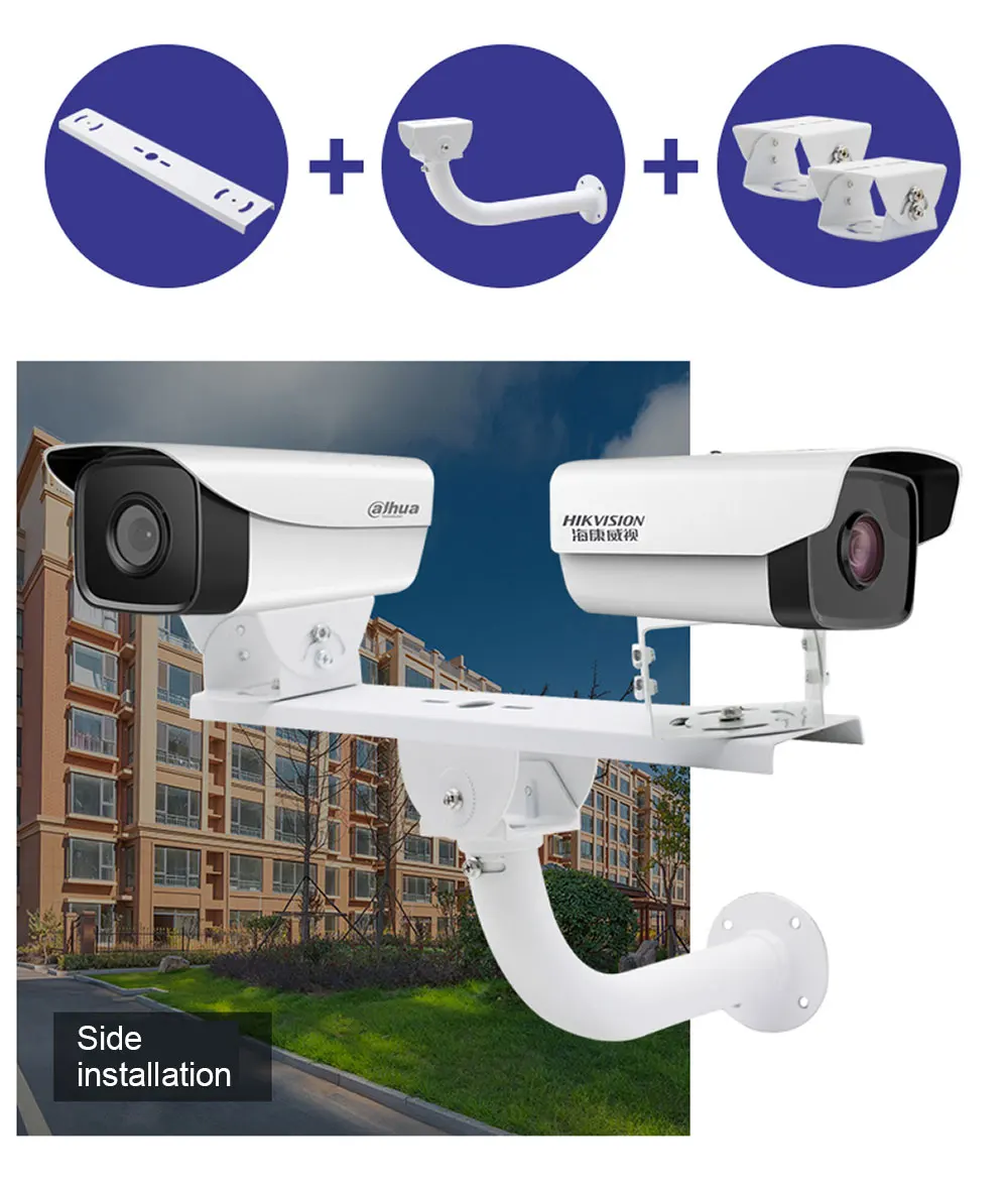 CCTV Telescopic Bracket Extension 40-60cm Adjustable Double Camera Lifting Support Flexible T-shaped Vertical Pole Mount
CCTV Telescopic Bracket Extension 40-60cm Adjustable Double Camera Lifting Support Flexible T-shaped Vertical Pole Mount