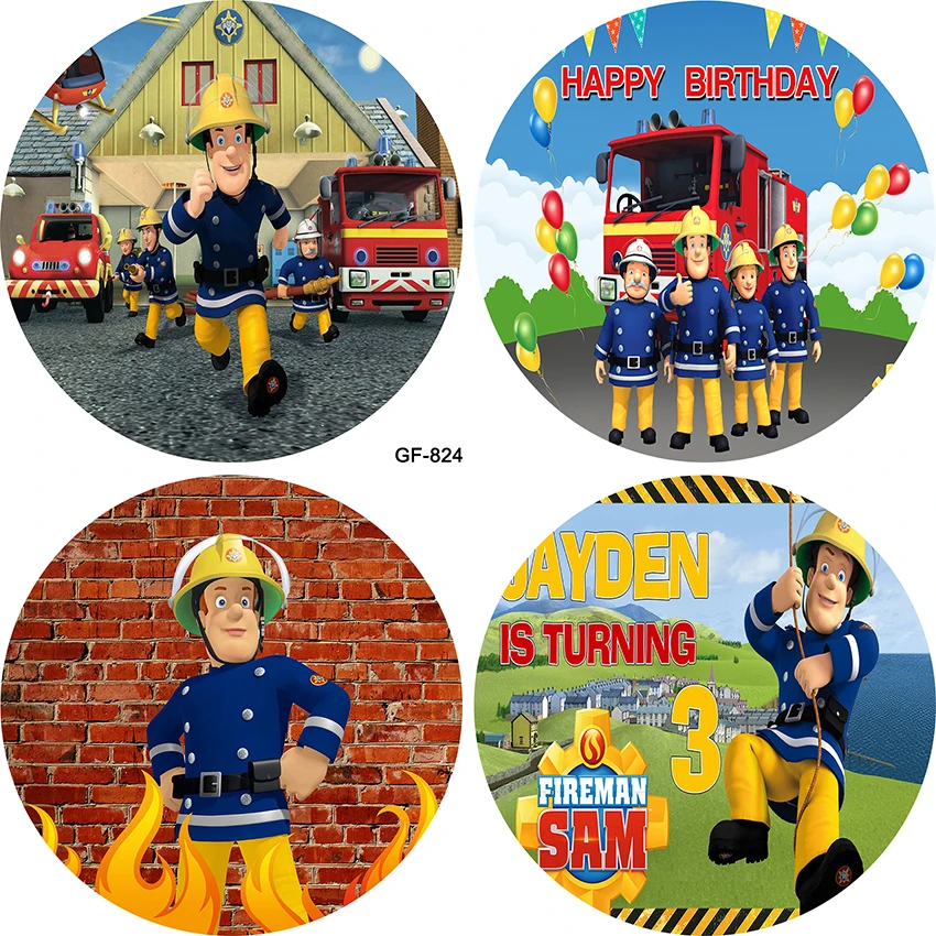 Fireman Sam Photography Round Backdrop Boys Party Photo Circle Background Custom Circle Decor Banner Poster Props Covers Pliths
Fireman Sam Photography Round Backdrop Boys Party Photo Circle Background Custom Circle Decor Banner Poster Props Covers Pliths