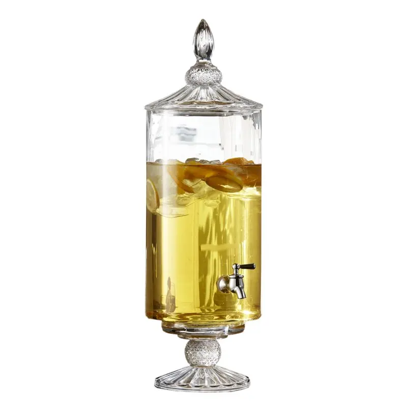 Fifth Avenue, Crystal Beverage Dispenser, with 1-Gallon Capacity, Leak- Glass Jug
Fifth Avenue, Crystal Beverage Dispenser, with 1-Gallon Capacity, Leak- Glass Jug