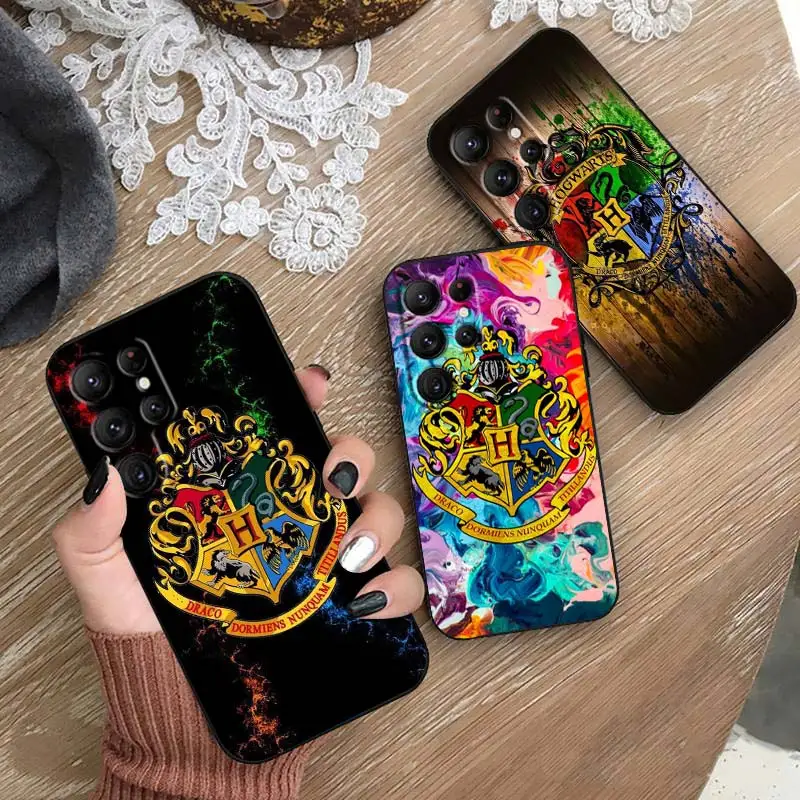

Ring Potters Wand Harries Phone Case For Samsung Galaxy S23 S22 S21 S20 FE Ultra Pro Lite S10 S9 S8 Plus S7 5G Black Cover