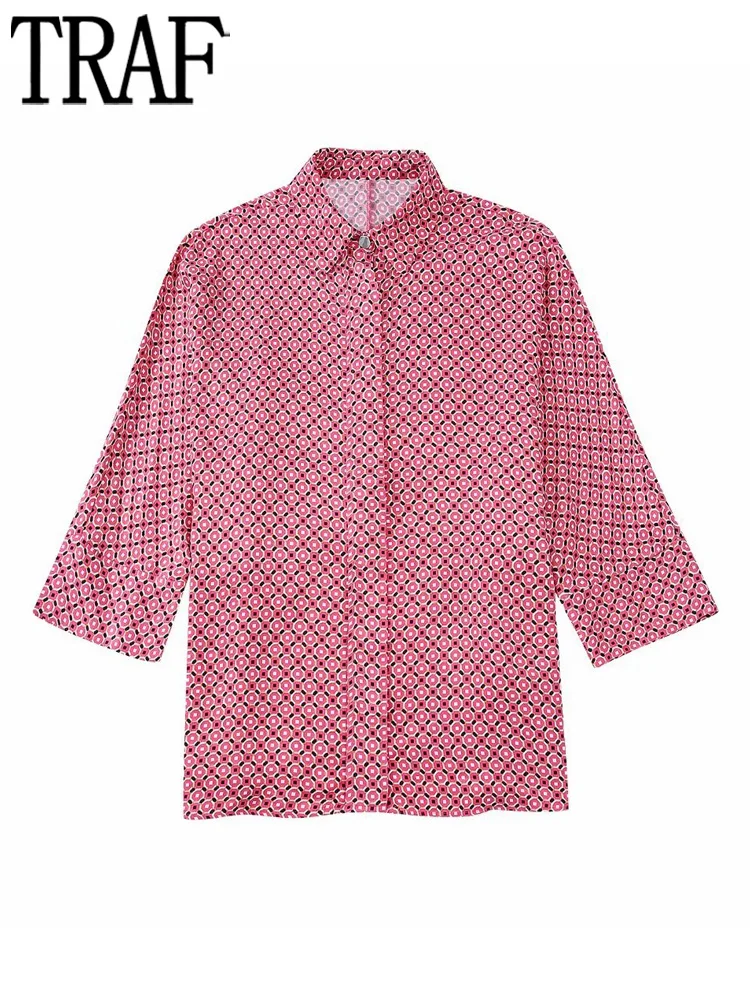 TRAF Geometric Print Blouses Women Casual Long Sleeve Button Up Shirt Vintage Oversize Shirt Woman 2022 Autumn Korean Blouses
TRAF Geometric Print Blouses Women Casual Long Sleeve Button Up Shirt Vintage Oversize Shirt Woman 2022 Autumn Korean Blouses