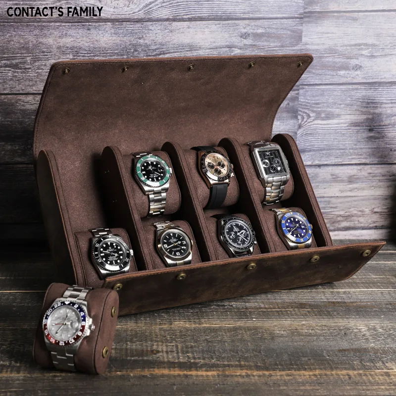 Crazy Horse Leather Watch Box Organizer for Men Travel Storage Bag Luxury Watches Package Case for Watch Portable Retro Display
Crazy Horse Leather Watch Box Organizer for Men Travel Storage Bag Luxury Watches Package Case for Watch Portable Retro Display