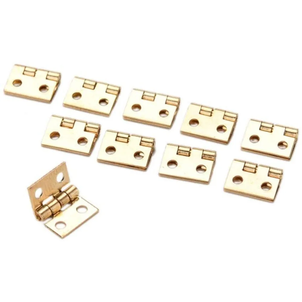 50pcs/Lot Cabinet Door Hinges Brass Plated Mini Hinge Small Craft Box Decorative Jewelry Wooden Box Furniture Accessories
50pcs/Lot Cabinet Door Hinges Brass Plated Mini Hinge Small Craft Box Decorative Jewelry Wooden Box Furniture Accessories