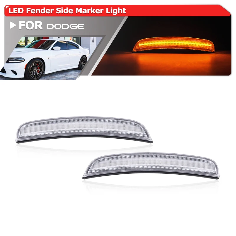 2x Fits For Dodge Charger 2015-2020 Front Amber Led Fender Flare Side Marker Lights
2x Fits For Dodge Charger 2015-2020 Front Amber Led Fender Flare Side Marker Lights