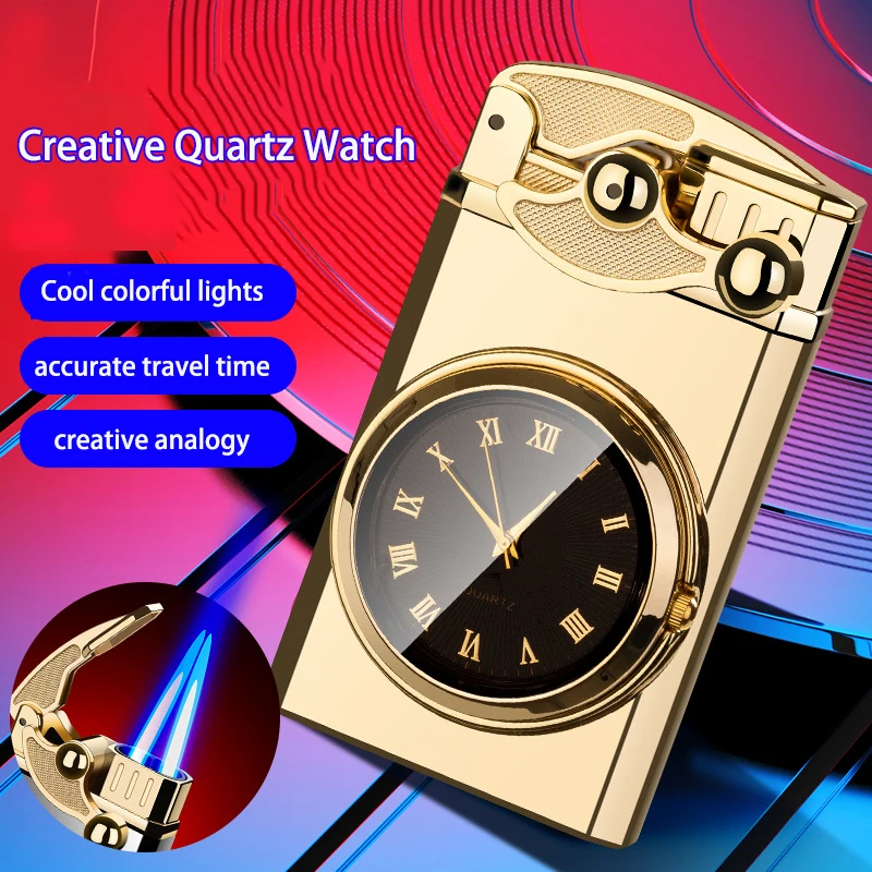 23 Watch Creative Rocker Arm Double Straight into Windproof Lighter Quartz Real Dial Ignition Colorful Atmosphere Light Gift Box
23 Watch Creative Rocker Arm Double Straight into Windproof Lighter Quartz Real Dial Ignition Colorful Atmosphere Light Gift Box