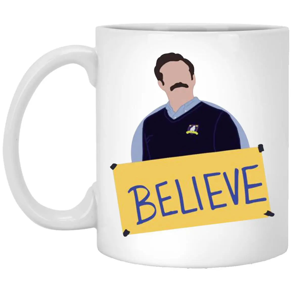 

Ted Lasso Coffee Cups Be A Goldfish Funny Inspired Coffeeware Tea Mugs Football Coach Gift Home Decal Milk Mugen Rugby Drinkware