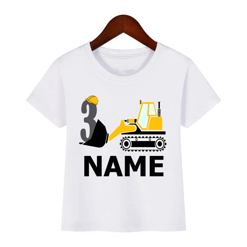 Boys Happy Birthday Bulldozer Number 1-8 Print T shirt Baby Summer T-shirt Kids Cartoon Bulldozer Birthday Present Cute Clothes
Boys Happy Birthday Bulldozer Number 1-8 Print T shirt Baby Summer T-shirt Kids Cartoon Bulldozer Birthday Present Cute Clothes