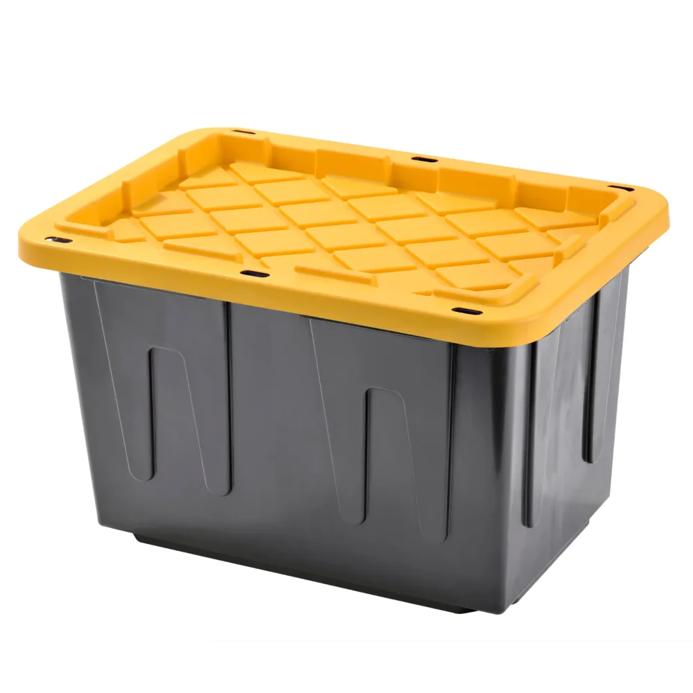 23 Gal. Plastic Storage Tote, Strong and Durable,Black Bottom and Yellow Snap Lid (4 Pk.),25.00 X 17.50 X 15.75 Inches
23 Gal. Plastic Storage Tote, Strong and Durable,Black Bottom and Yellow Snap Lid (4 Pk.),25.00 X 17.50 X 15.75 Inches