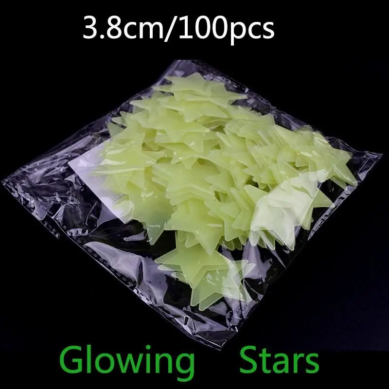 100PC 3.8CM Kids Bedroom Fluorescent Glow In The Dark Stars Glow Wall Stickers Stars Luminous Glow Sticker
100PC 3.8CM Kids Bedroom Fluorescent Glow In The Dark Stars Glow Wall Stickers Stars Luminous Glow Sticker