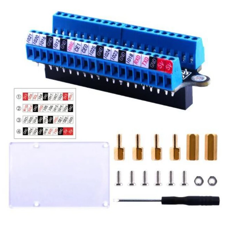 Mini Terminal Breakout Board GPIO Expansion Board Terminal Breakout Board For Raspberry Pi 4B/3B+/3B/2B/1B+/Zero/Zero W Durable
Mini Terminal Breakout Board GPIO Expansion Board Terminal Breakout Board For Raspberry Pi 4B/3B+/3B/2B/1B+/Zero/Zero W Durable