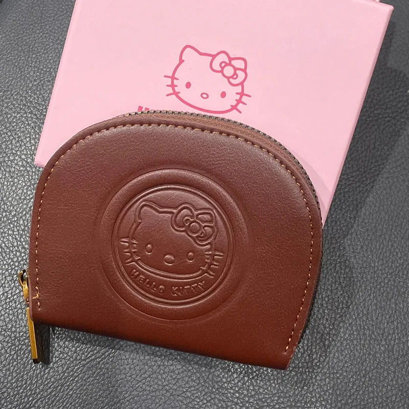 Милый кошелек Hello Kitty в стиле аниме Kawaii Sanrio короткий из искусственной кожи