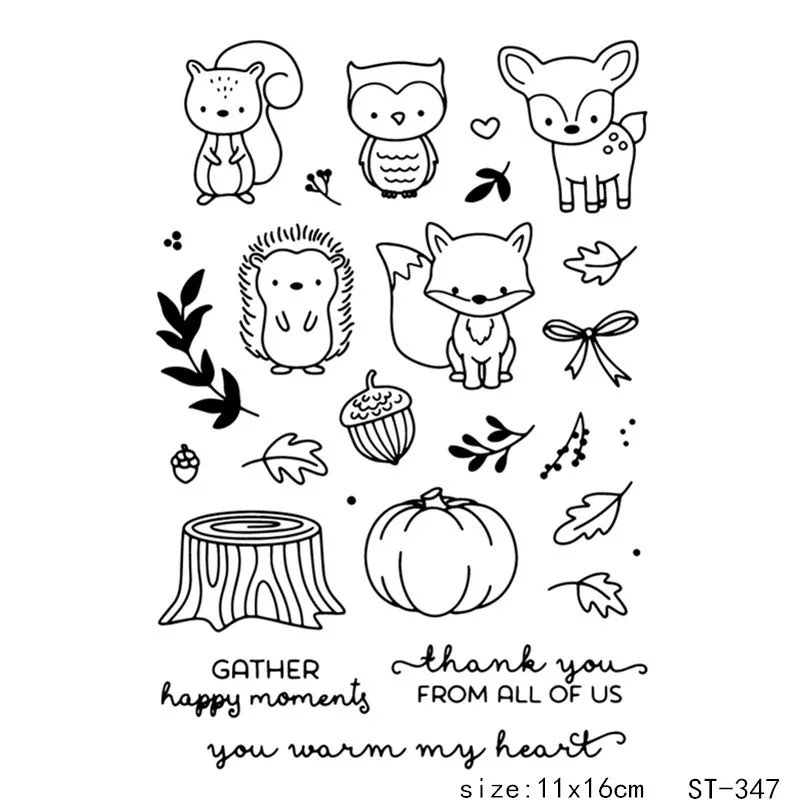 Squirrel Hedgehog Fox Transparent Clear Silicone Stamps/Seal DIY Scrapbooking/photo Album Decorative Rubber Clear Stamp 11*16cm
Squirrel Hedgehog Fox Transparent Clear Silicone Stamps/Seal DIY Scrapbooking/photo Album Decorative Rubber Clear Stamp 11*16cm