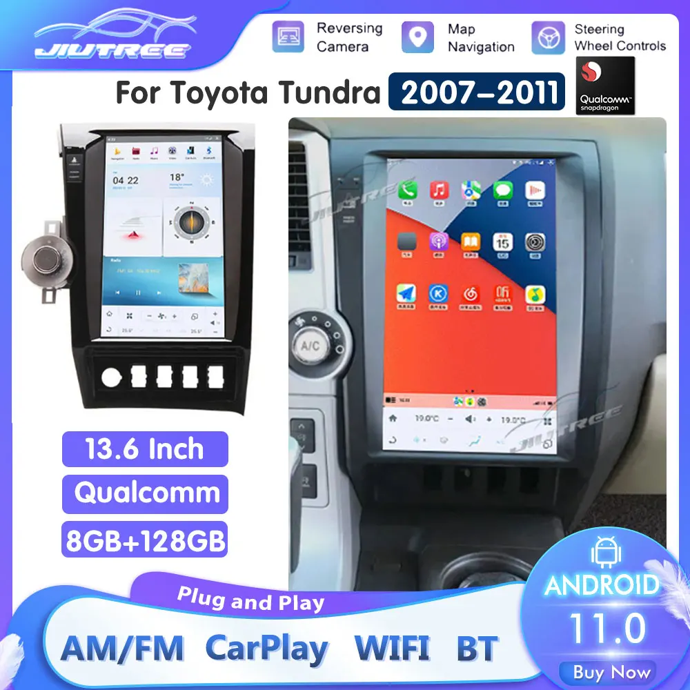 Автомобильное радио 8 + 128G Tesla Screen для Toyota Tundra Sequoia 2007 2008 2009 2010 2011 Android 11,0 Player Аудио Радио Стерео устройство 
Автомобильное радио 8 + 128G Tesla Screen для Toyota Tundra Sequoia 2007 2008 2009 2010 2011 Android 11,0 Player Аудио Радио Стерео устройство