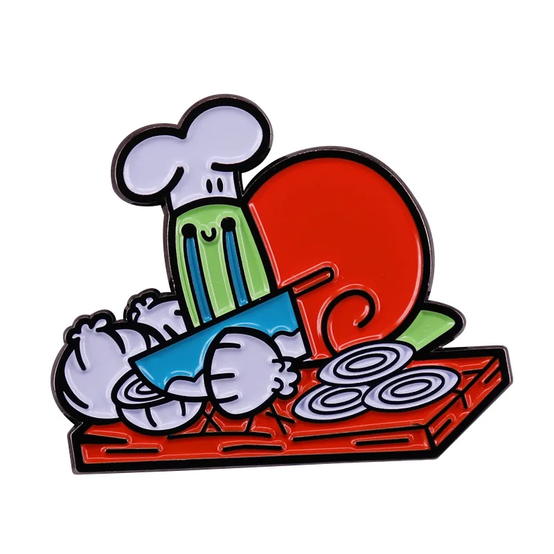 Crying Snail Cartoon Animal Brooch Funny French Escargot Chef Cuts Onion Badge Hoodie Backpack Hat Pin Decorative Accessories
Crying Snail Cartoon Animal Brooch Funny French Escargot Chef Cuts Onion Badge Hoodie Backpack Hat Pin Decorative Accessories