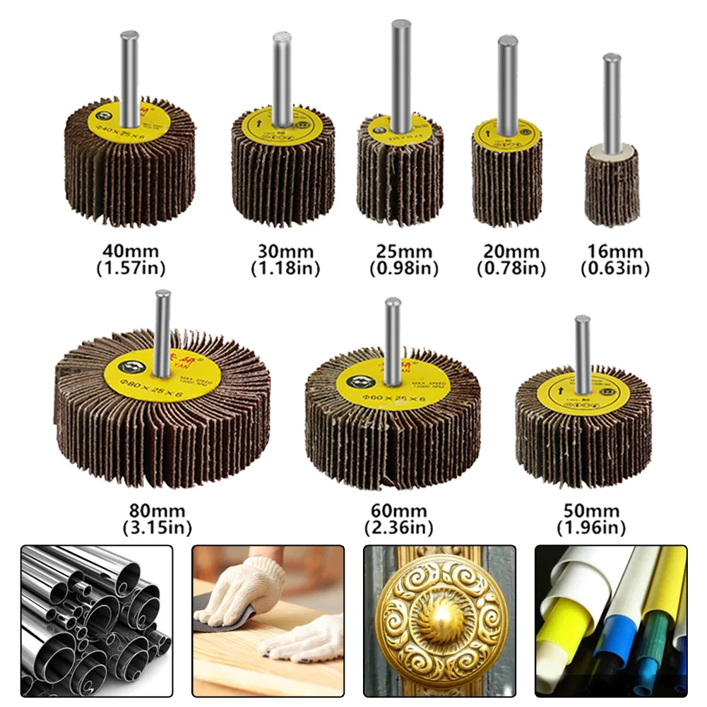 8pcs 15-80mm 80Grit Sanding Flap Wheel Disc Abrasive Grinding Wheel Sandpaper For Polishing Furniture Handicrafts Molds
8pcs 15-80mm 80Grit Sanding Flap Wheel Disc Abrasive Grinding Wheel Sandpaper For Polishing Furniture Handicrafts Molds