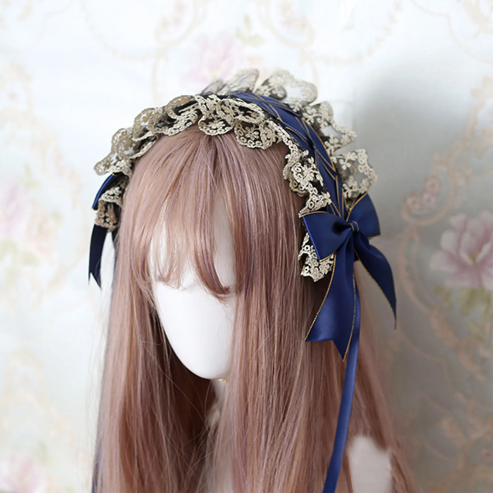 Lolita Ruffled Headband Exquisite Embroidery Lace Ribbon Bow Hairband Japanese Anime Lolita Maid Cosplay Costumes Headdress Cos
Lolita Ruffled Headband Exquisite Embroidery Lace Ribbon Bow Hairband Japanese Anime Lolita Maid Cosplay Costumes Headdress Cos