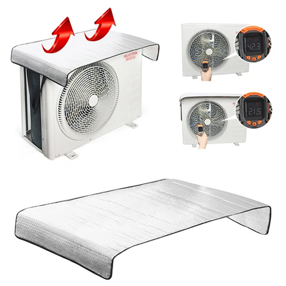 Air Conditioner Cover Protector Shield Air Conditioner Aluminum Foil Heat Insulation Film Antirain Sun Power/energy Saving Cover
Air Conditioner Cover Protector Shield Air Conditioner Aluminum Foil Heat Insulation Film Antirain Sun Power/energy Saving Cover