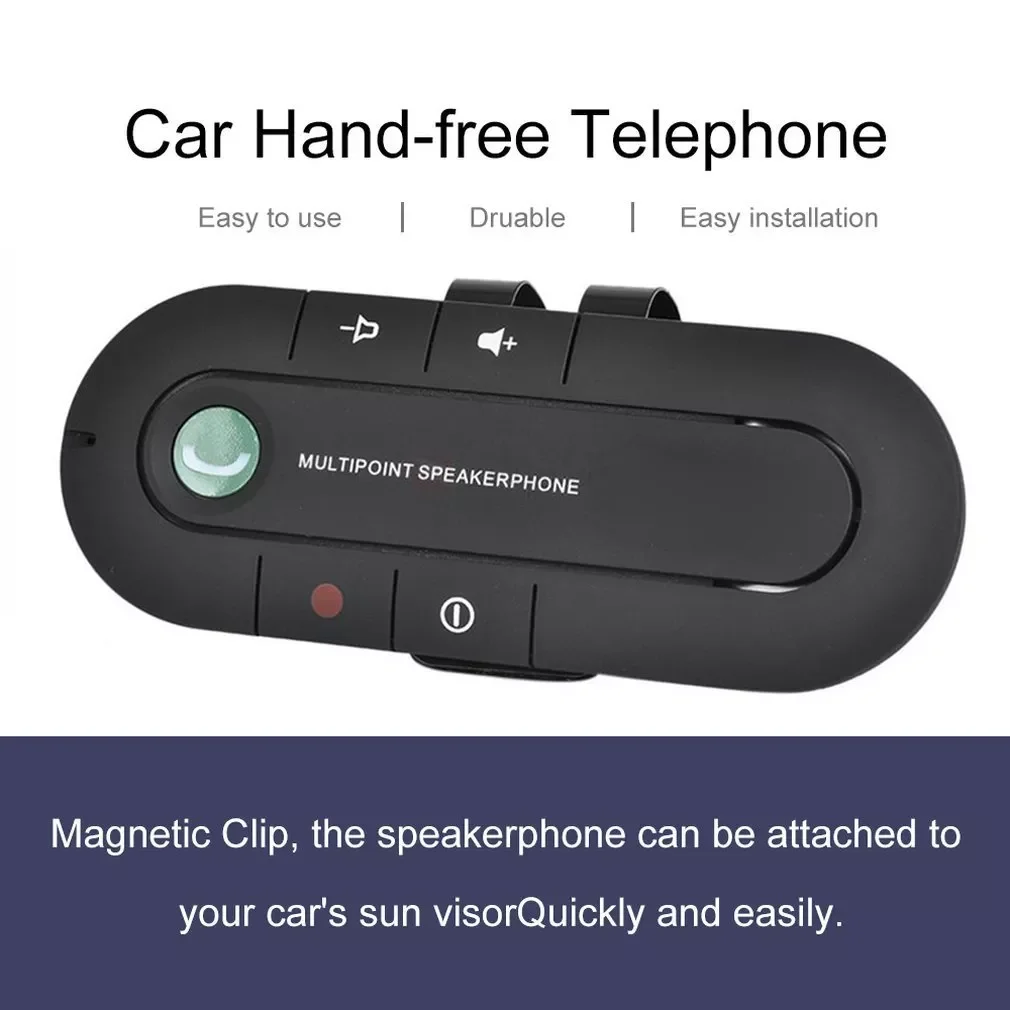 Bluetooth-compatible Multipoint Speakerphone 4.1+EDR Wireless Handsfree Car Kit MP3 Music Player for IPhone Android Dropship Hot
Bluetooth-compatible Multipoint Speakerphone 4.1+EDR Wireless Handsfree Car Kit MP3 Music Player for IPhone Android Dropship Hot
