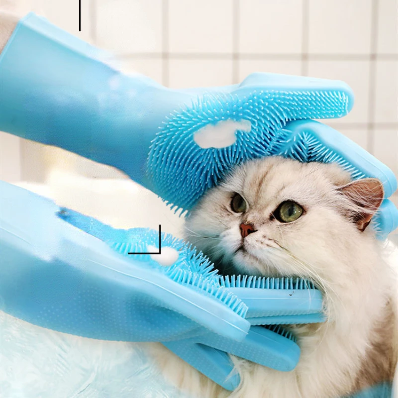 Pet Grooming Cleaning Gloves Dog Cat Bathing Shampoo Glove Scrubber Magic Dishwashing Cleanner Sponge Silicon Hair Removal Glove
Pet Grooming Cleaning Gloves Dog Cat Bathing Shampoo Glove Scrubber Magic Dishwashing Cleanner Sponge Silicon Hair Removal Glove