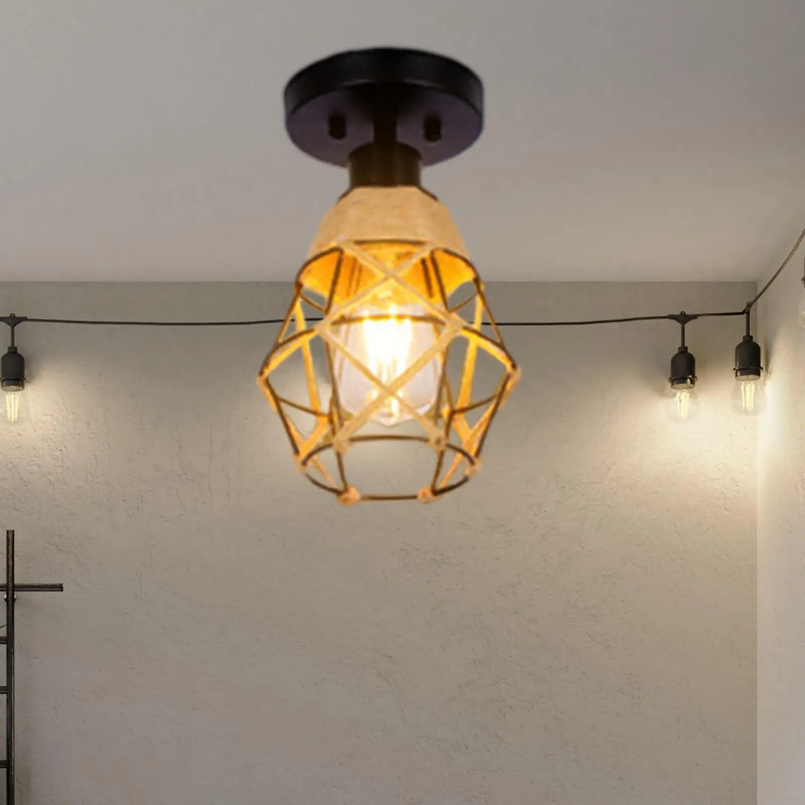 Pendant Ceiling Lights Fixtures Ceiling Light Iron Caged Chandelier E26 Pendant Light for Porch Kitchen Loft Bedroom Living Room
Pendant Ceiling Lights Fixtures Ceiling Light Iron Caged Chandelier E26 Pendant Light for Porch Kitchen Loft Bedroom Living Room
