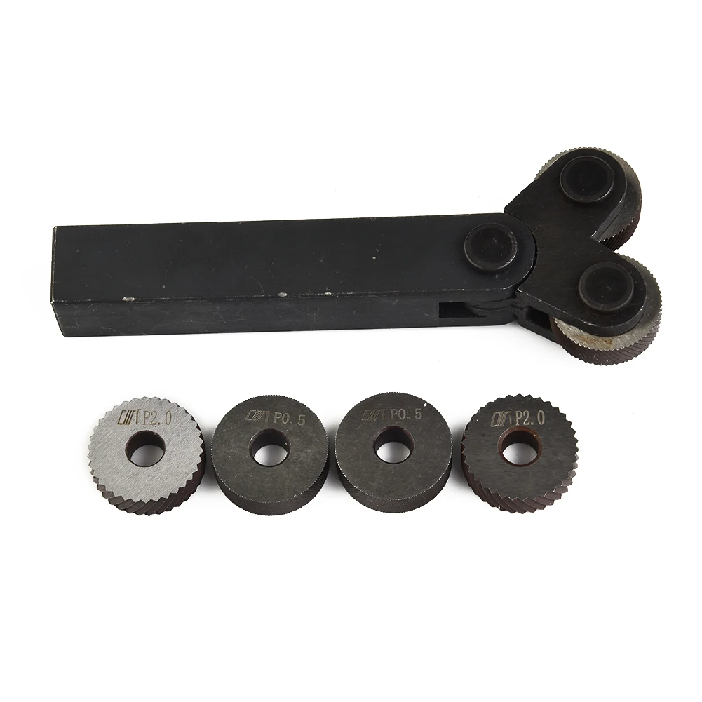5 Pcs Knurling Tool Kit Dual Wheel 0.5/1/2mm Pitch Lathe Cutter Wheels Handle Set For Workshop Metalworking Tools Accessories
5 Pcs Knurling Tool Kit Dual Wheel 0.5/1/2mm Pitch Lathe Cutter Wheels Handle Set For Workshop Metalworking Tools Accessories