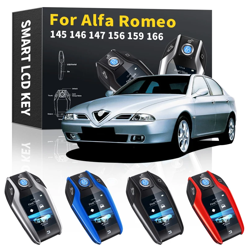 Для Alfa Romeo 145 146 147 156 159 166 2012 2013 2014 2016 2017 2018 2019 2020 модифицированный автомобильный смарт-ключ с ЖК-дисплеем и дистанционным управлением
Для Alfa Romeo 145 146 147 156 159 166 2012 2013 2014 2016 2017 2018 2019 2020 модифицированный автомобильный смарт-ключ с ЖК-дисплеем и дистанционным управлением