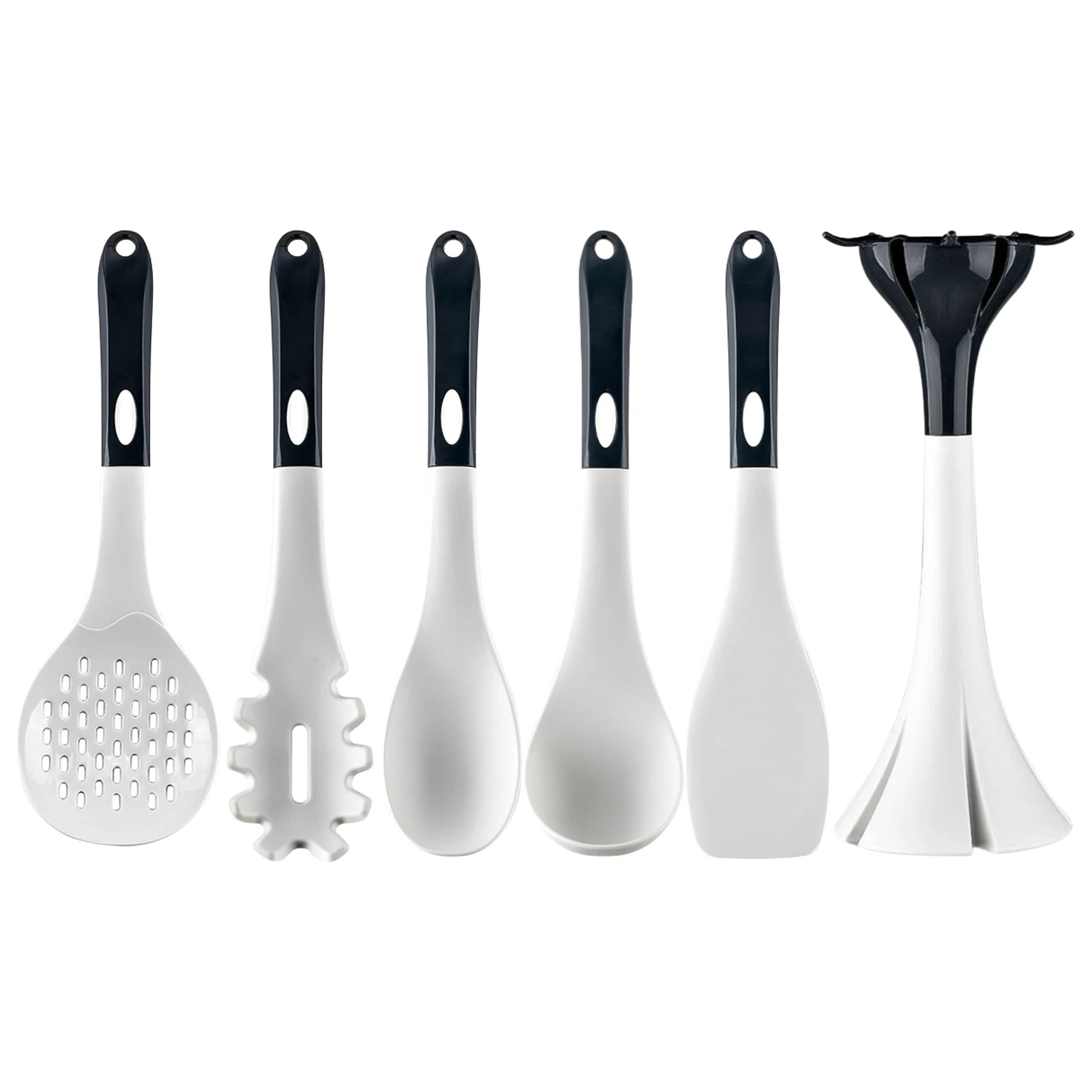 6pcs Silicone Kitchen Utensils Set Heat Resistant Non-Stick Cooking Utensils | Black And Grey Blocking Hangings Kitchen Tools
6pcs Silicone Kitchen Utensils Set Heat Resistant Non-Stick Cooking Utensils | Black And Grey Blocking Hangings Kitchen Tools