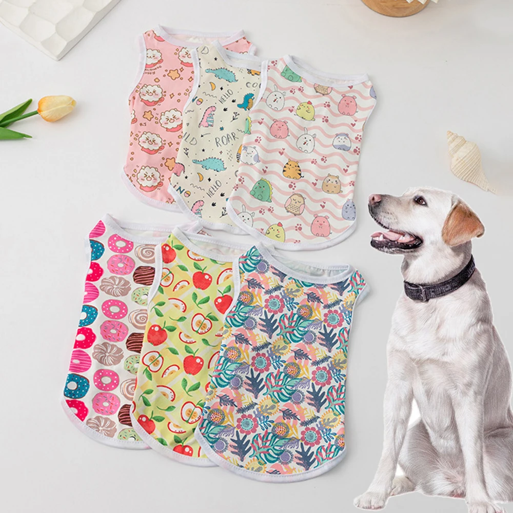 Print Pet Vest Casual Dog Clothes Cool Dog Shirt Clothing For Cats Summer Breathable Puppy Dog Vests Pet Clothing 2023 New
Print Pet Vest Casual Dog Clothes Cool Dog Shirt Clothing For Cats Summer Breathable Puppy Dog Vests Pet Clothing 2023 New