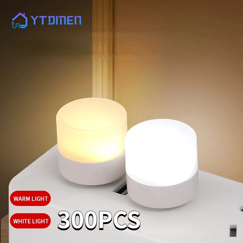 300Pcs USB Plug Lamp Mini LED Night Light Power Bank Charging Book Light Small Round Reading Eye Protection Lamps Camp Equipment
300Pcs USB Plug Lamp Mini LED Night Light Power Bank Charging Book Light Small Round Reading Eye Protection Lamps Camp Equipment