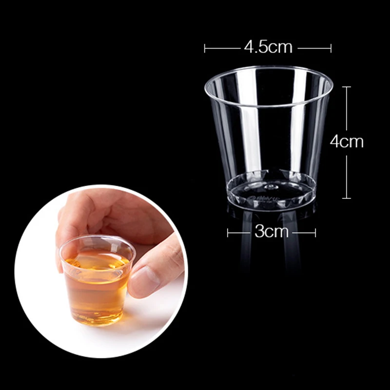 50PCS/set Mini Clear Plastic Disposable Party Shot Glasses Jelly Cups Tumblers Birthday Kitchen Accessories
50PCS/set Mini Clear Plastic Disposable Party Shot Glasses Jelly Cups Tumblers Birthday Kitchen Accessories
