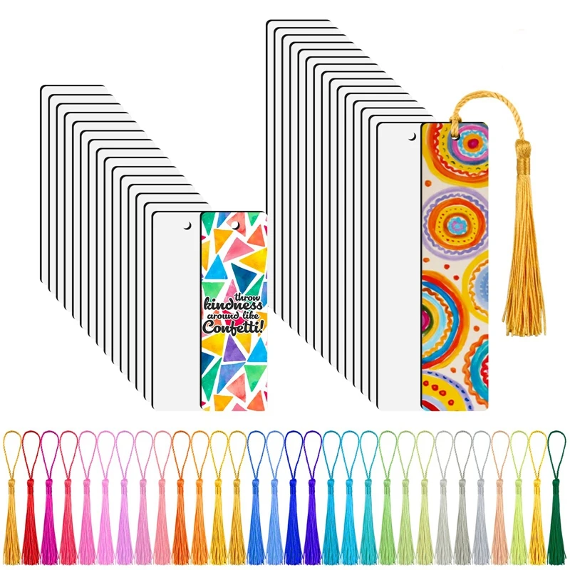 30Pcs Sublimation Blank Bookmarks, Sublimation Blank Products DIY Bookmark Craft Projects Sublimation Double Sublimation
30Pcs Sublimation Blank Bookmarks, Sublimation Blank Products DIY Bookmark Craft Projects Sublimation Double Sublimation