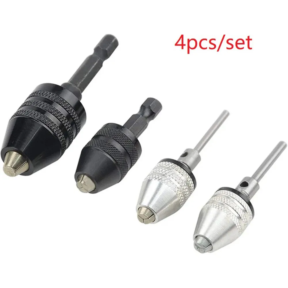 4pcs Quick Change Converter Adapter Mini Drill Chuck Universal Drive 1/4" Hex ShankElectric Drill Conversion Collet Fixture Tool
4pcs Quick Change Converter Adapter Mini Drill Chuck Universal Drive 1/4" Hex ShankElectric Drill Conversion Collet Fixture Tool