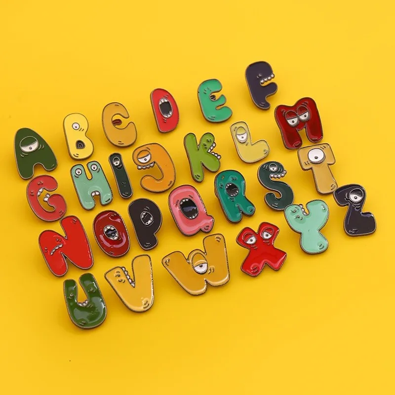 Alphabet Lore Lapel Pins Badges on Backpack Clothes Metal Enamel Brooch Clothing Jeans Accessories Jewelry Garment Decoration
Alphabet Lore Lapel Pins Badges on Backpack Clothes Metal Enamel Brooch Clothing Jeans Accessories Jewelry Garment Decoration