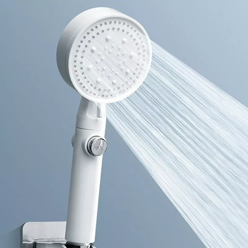 Upgrade 4 Modes Adjustable Shower Head One-key Stop Water Bathroom Handheld Pressurized Water Saving Rainfall Massage Spray 
Upgrade 4 Modes Adjustable Shower Head One-key Stop Water Bathroom Handheld Pressurized Water Saving Rainfall Massage Spray