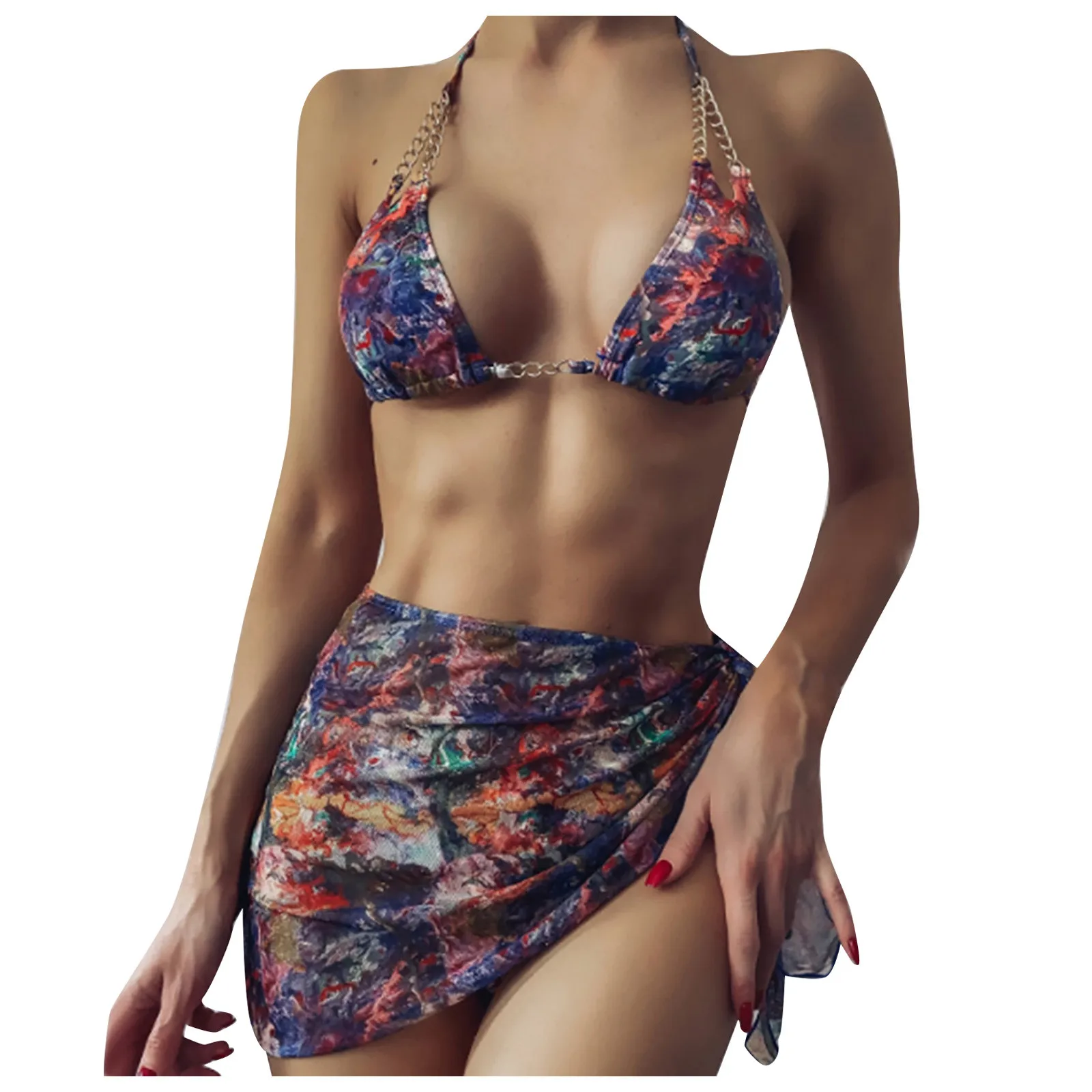Женский сексуальный Модный купальник из трех частей с принтом, женский купальник, женское бикини, комплект из 2 предметов 2023 года 
Женский сексуальный Модный купальник из трех частей с принтом, женский купальник, женское бикини, комплект из 2 предметов 2023 года
