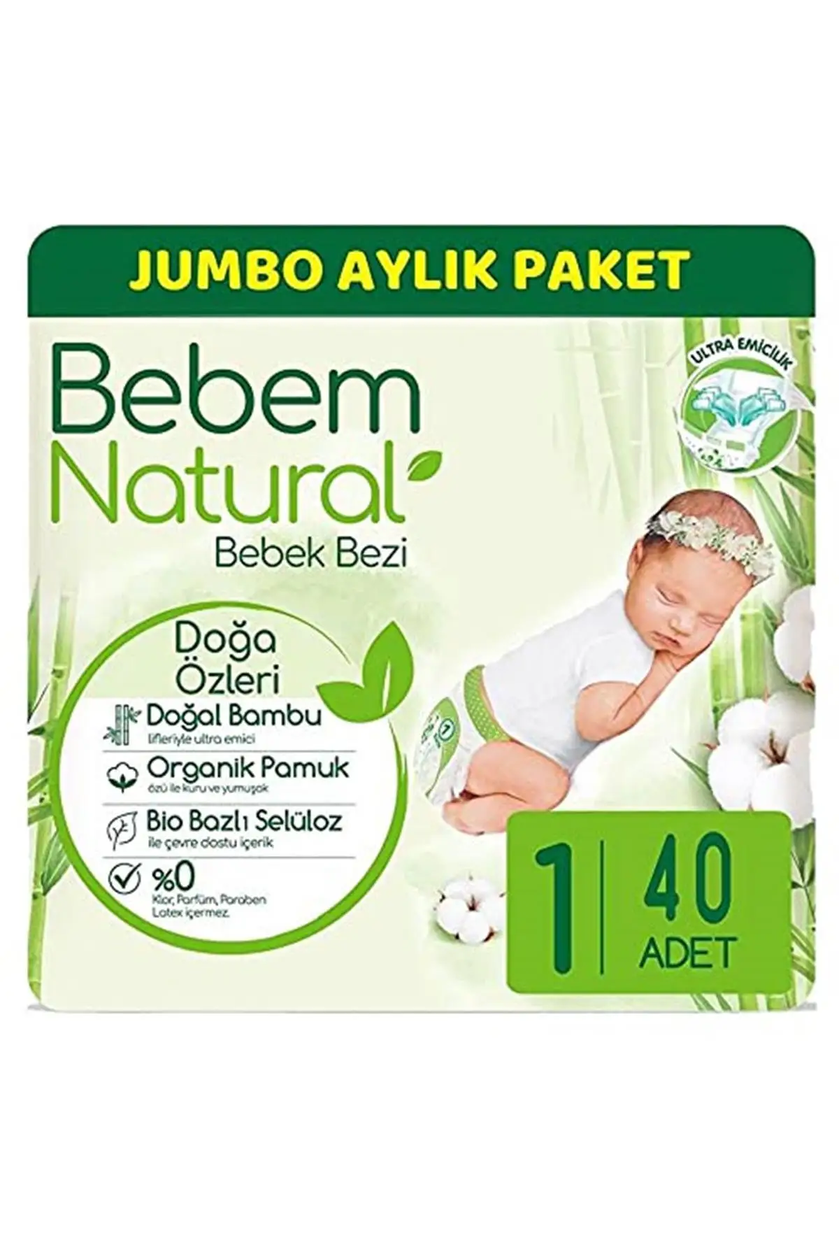 Brand: Bebem Natural Newborn 1 Size (2-5Kg) Jumbo Advantage Pack 40 Pcs Category: baby Diaper
Brand: Bebem Natural Newborn 1 Size (2-5Kg) Jumbo Advantage Pack 40 Pcs Category: baby Diaper
