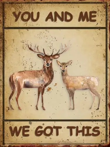 Metal Sign Retro Deer You and Me We Got This Personalized Couple Poster Wedding Party Wall Decor Home Bar Club Cafe Bedroom Wall
Metal Sign Retro Deer You and Me We Got This Personalized Couple Poster Wedding Party Wall Decor Home Bar Club Cafe Bedroom Wall