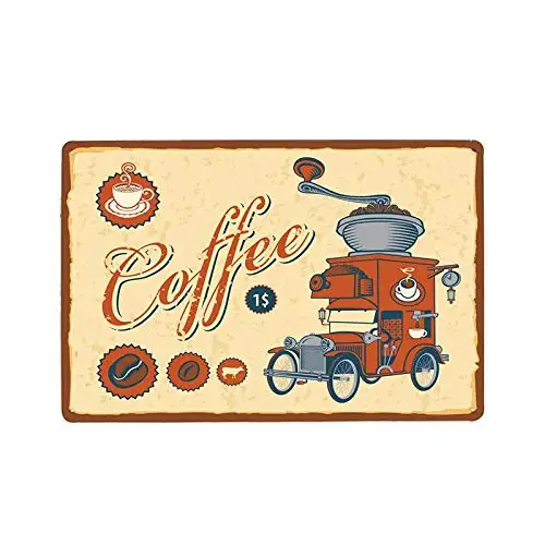 

Coffee Latte Macchiato Theme Metal Retro Vintage Cafe Bar Pub Wall Plaque Plate Home Decor 8x12 Inch Metal Tin Sign aasd-57