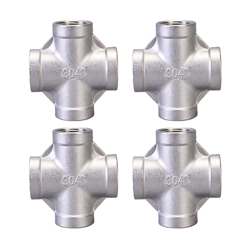 4Pcs Four-Way Joint Stainless Steel Hose Garden Hose Tube Connector Silver Water Tube Head Silver
4Pcs Four-Way Joint Stainless Steel Hose Garden Hose Tube Connector Silver Water Tube Head Silver