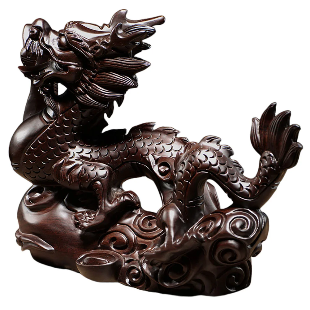 Dragon Sculpture Decor Office Ornaments Decorations Chinese Auspicious Wood Statue Desktop Car
Dragon Sculpture Decor Office Ornaments Decorations Chinese Auspicious Wood Statue Desktop Car