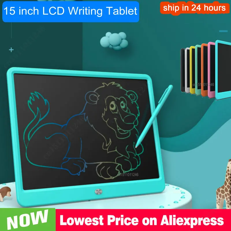 15 inch LCD Writing Tablet Electronic Drawing Board Digital Drawing Tablets Kids Handwriting Pad Office Home Students Gifts
15 inch LCD Writing Tablet Electronic Drawing Board Digital Drawing Tablets Kids Handwriting Pad Office Home Students Gifts