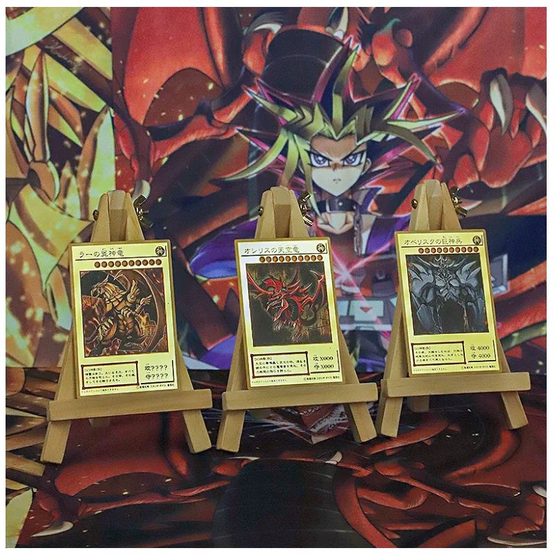 3Pcs/Set Yu Gi Oh Self Made Metal Flash Cards Egyptian God Anime Game Characters Classic Series Collect Mirror Face Card Diy Toy
3Pcs/Set Yu Gi Oh Self Made Metal Flash Cards Egyptian God Anime Game Characters Classic Series Collect Mirror Face Card Diy Toy