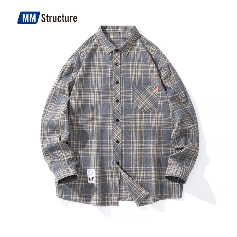 Man Vintage Shirts High Quality Plaid Oversized Tops Autumn Spring Men Long Sleeve Shirt Male Trendyol Casual Flannel Blouses
Man Vintage Shirts High Quality Plaid Oversized Tops Autumn Spring Men Long Sleeve Shirt Male Trendyol Casual Flannel Blouses