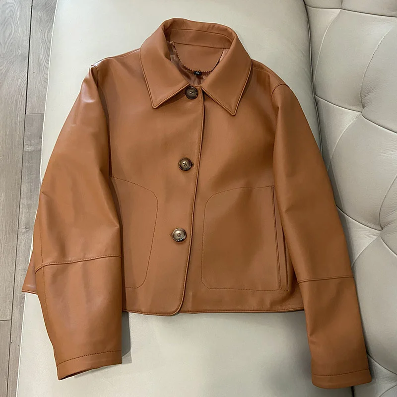 Jacket Women 2023 Luxury Real Genuine Sheepskin Leather Coat Woman Korean Style
Jacket Women 2023 Luxury Real Genuine Sheepskin Leather Coat Woman Korean Style