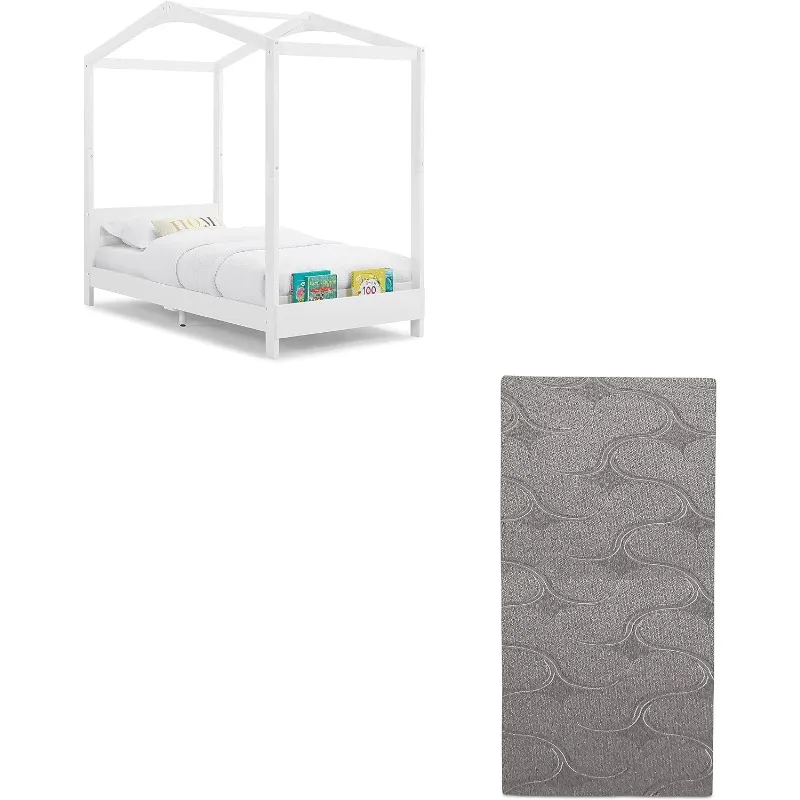 

Детская двухспальная кровать с маковым домиком, белый двухспальный матрас с эффектом памяти, 6 дюймов (комплект)