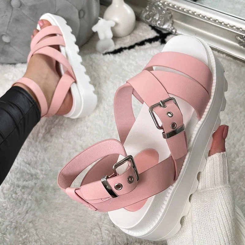 Women's Sandals 2022 Summer Women Shoes Wedge Platform Open Toe Flip Flop Lady Casual Buckle Gladiator Shoe Female Sports Sandal
Women's Sandals 2022 Summer Women Shoes Wedge Platform Open Toe Flip Flop Lady Casual Buckle Gladiator Shoe Female Sports Sandal