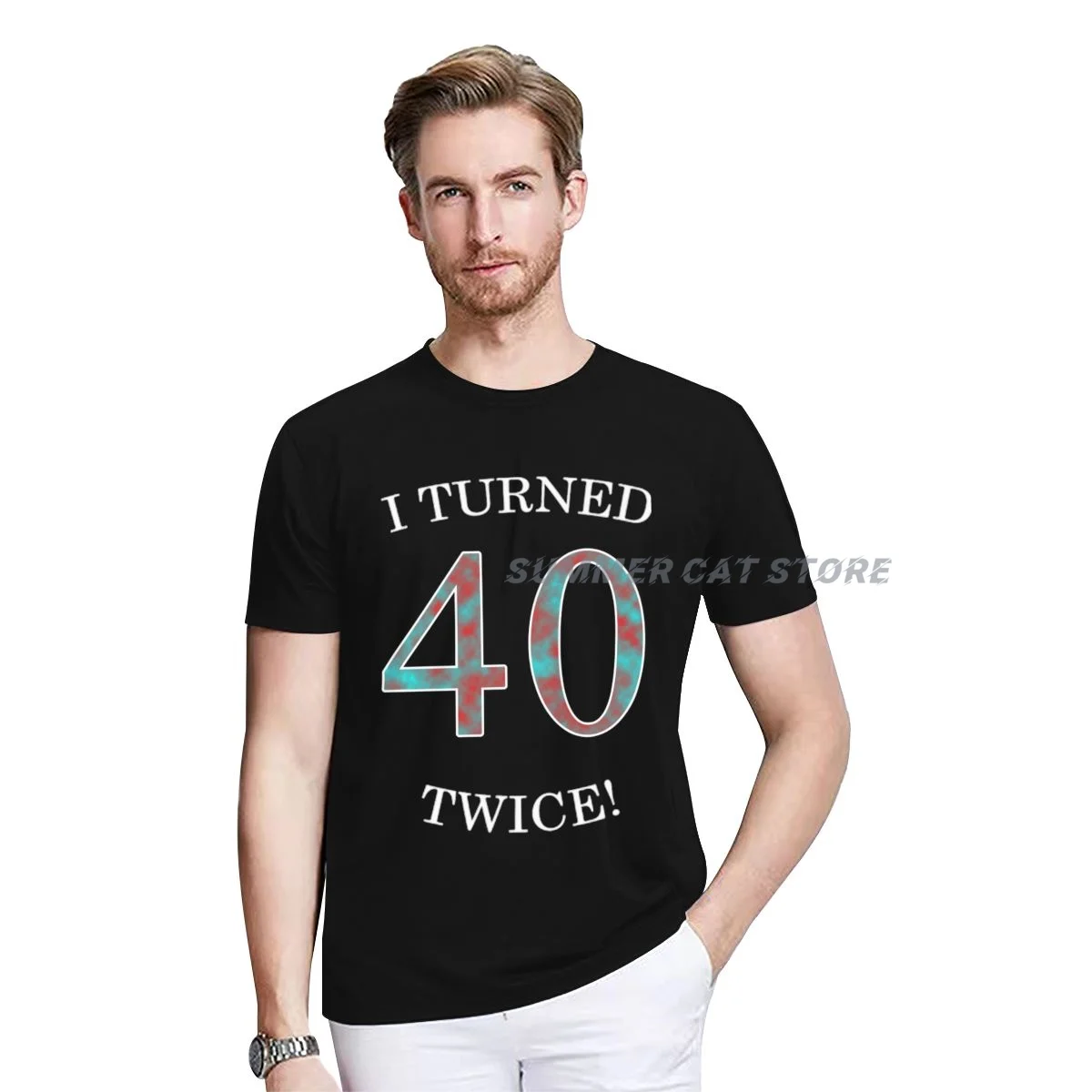 80th Birthday I Turned 40 Twice Fun Party T-Shirt Party Graphic Tee Tops Aesthetic Clothes for Women Men
80th Birthday I Turned 40 Twice Fun Party T-Shirt Party Graphic Tee Tops Aesthetic Clothes for Women Men