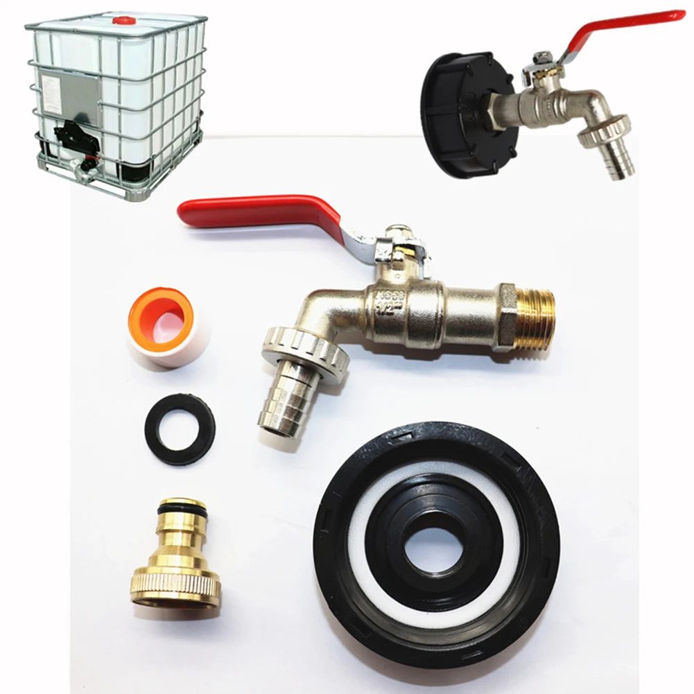 Garden Water Connectors IBC Tank Rain Barrels Accessories S60x6 Brass Container Adapter 1/2inch Valve Hose With Rubber Gasket
Garden Water Connectors IBC Tank Rain Barrels Accessories S60x6 Brass Container Adapter 1/2inch Valve Hose With Rubber Gasket