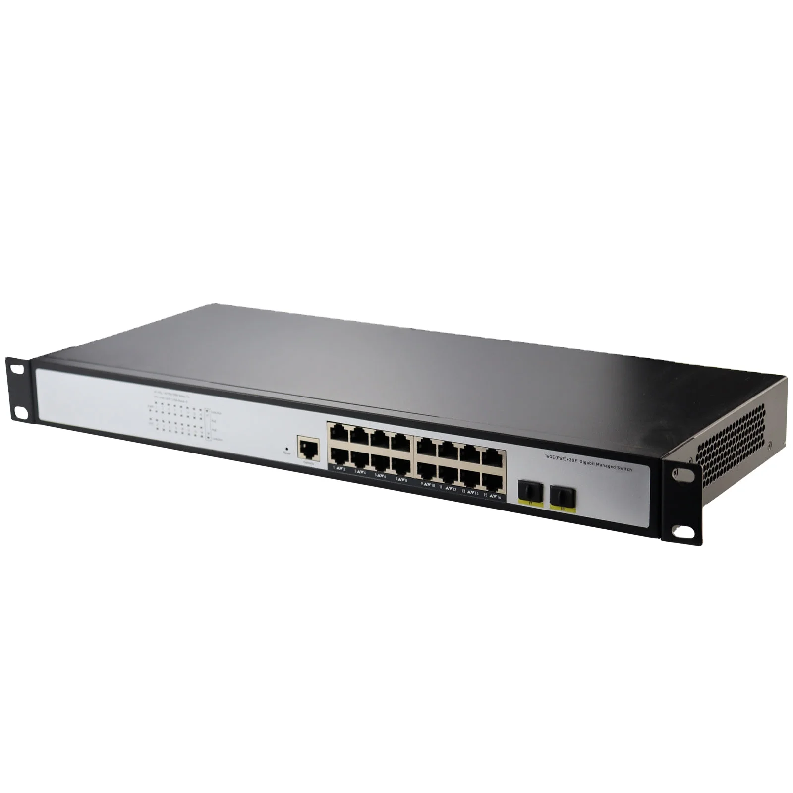 Enterprise Layer 2 Managed Ethernet Switch 16-Port 10 100 1000T Gigabit To 2-Port 100 1000X SFP
Enterprise Layer 2 Managed Ethernet Switch 16-Port 10 100 1000T Gigabit To 2-Port 100 1000X SFP