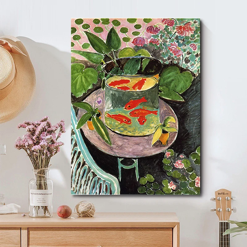 Still Life Goldfish Vintage Posters Canvas Painting Wall Art Print Pictures for Bedroom Living Room Interior Home Decoration
Still Life Goldfish Vintage Posters Canvas Painting Wall Art Print Pictures for Bedroom Living Room Interior Home Decoration